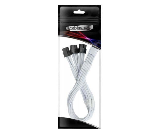 CableMod Pro ModMesh 12VHPWR do 3x PCI-e Kabel - 45cm - Biał - 1229254 - zdjęcie 3
